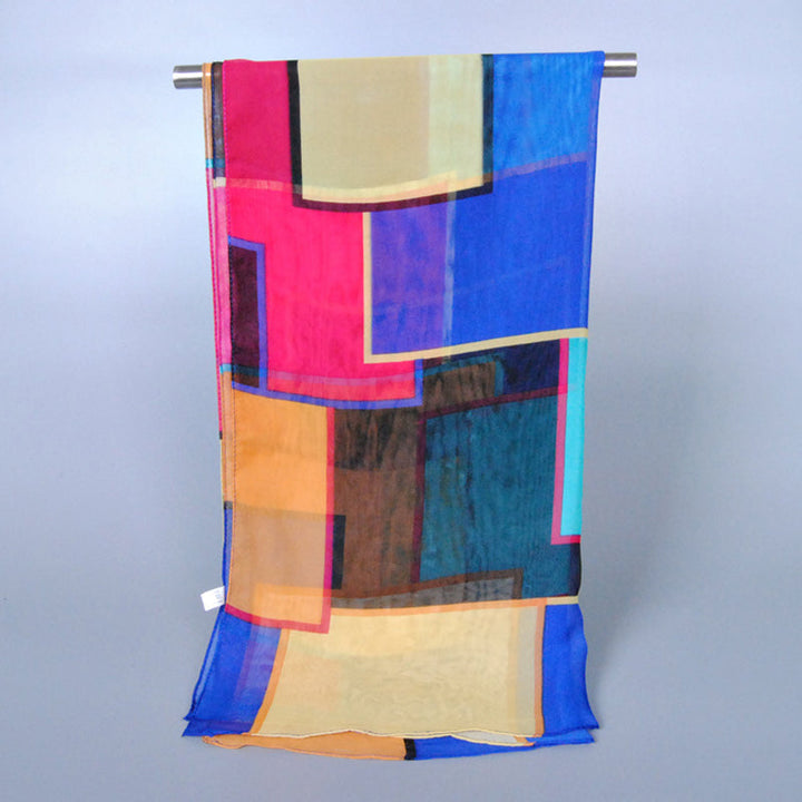 Colorful Geometric Printed Scarf