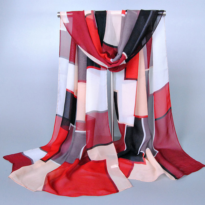 Colorful Geometric Printed Scarf