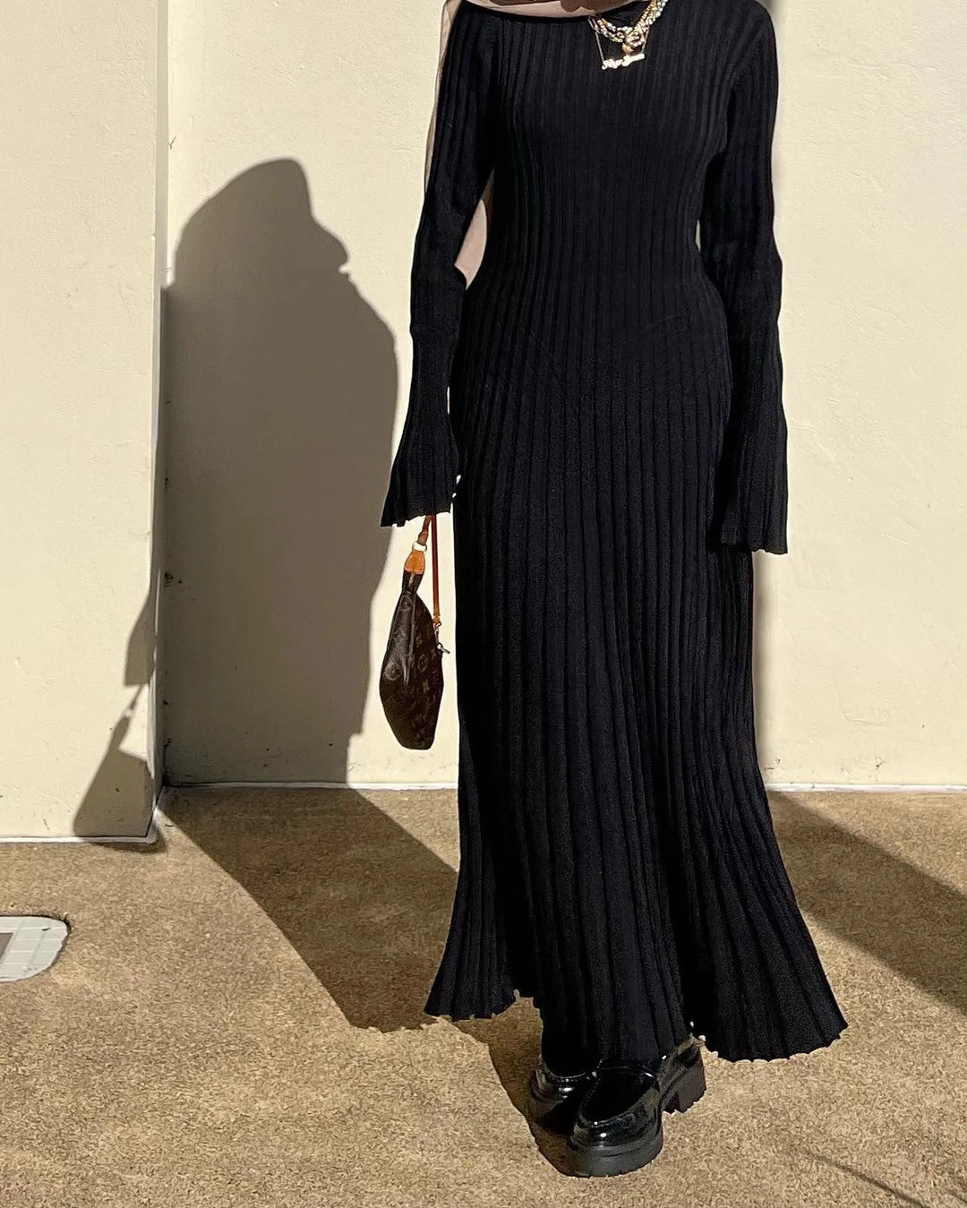 Sara New Knitted Midi Dress - Elena Harper