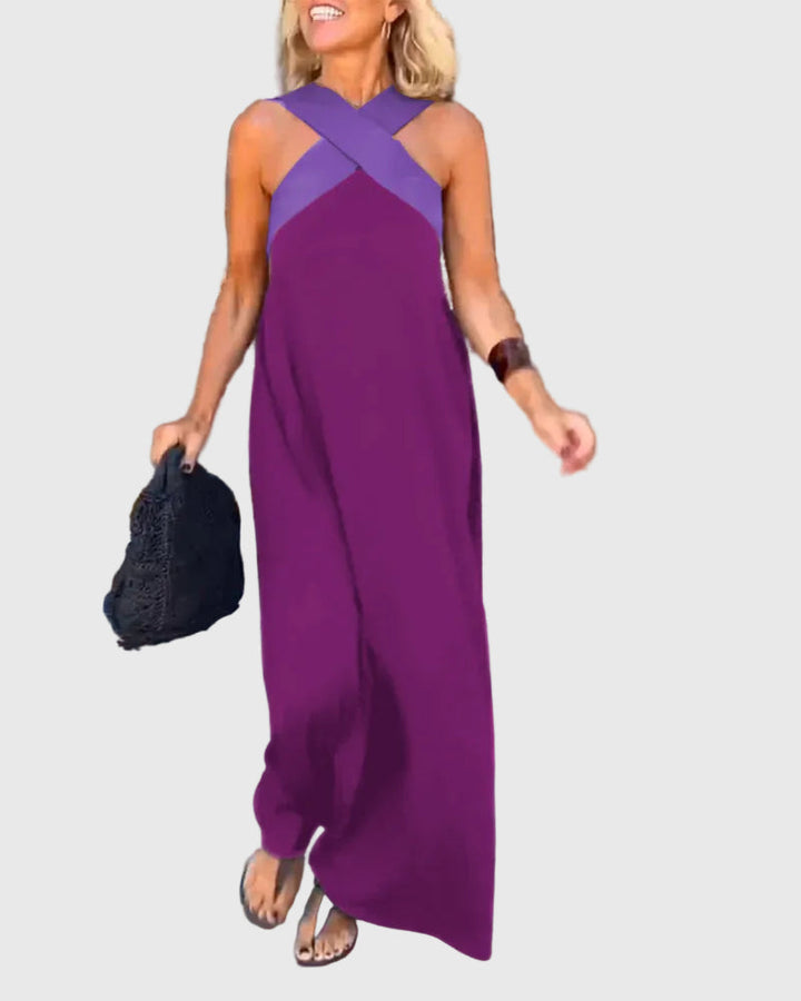 Elena Graceful Flowing Maxi Dress - Elena Harper