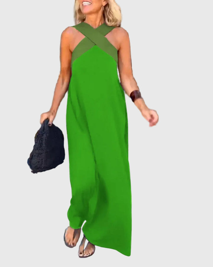 Elena Graceful Flowing Maxi Dress - Elena Harper