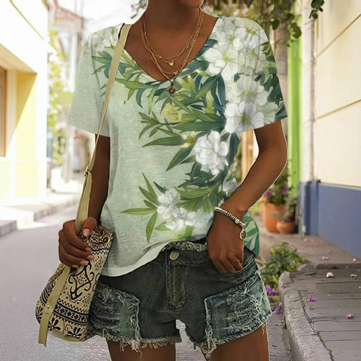 Vintage Floral Print T-Shirt