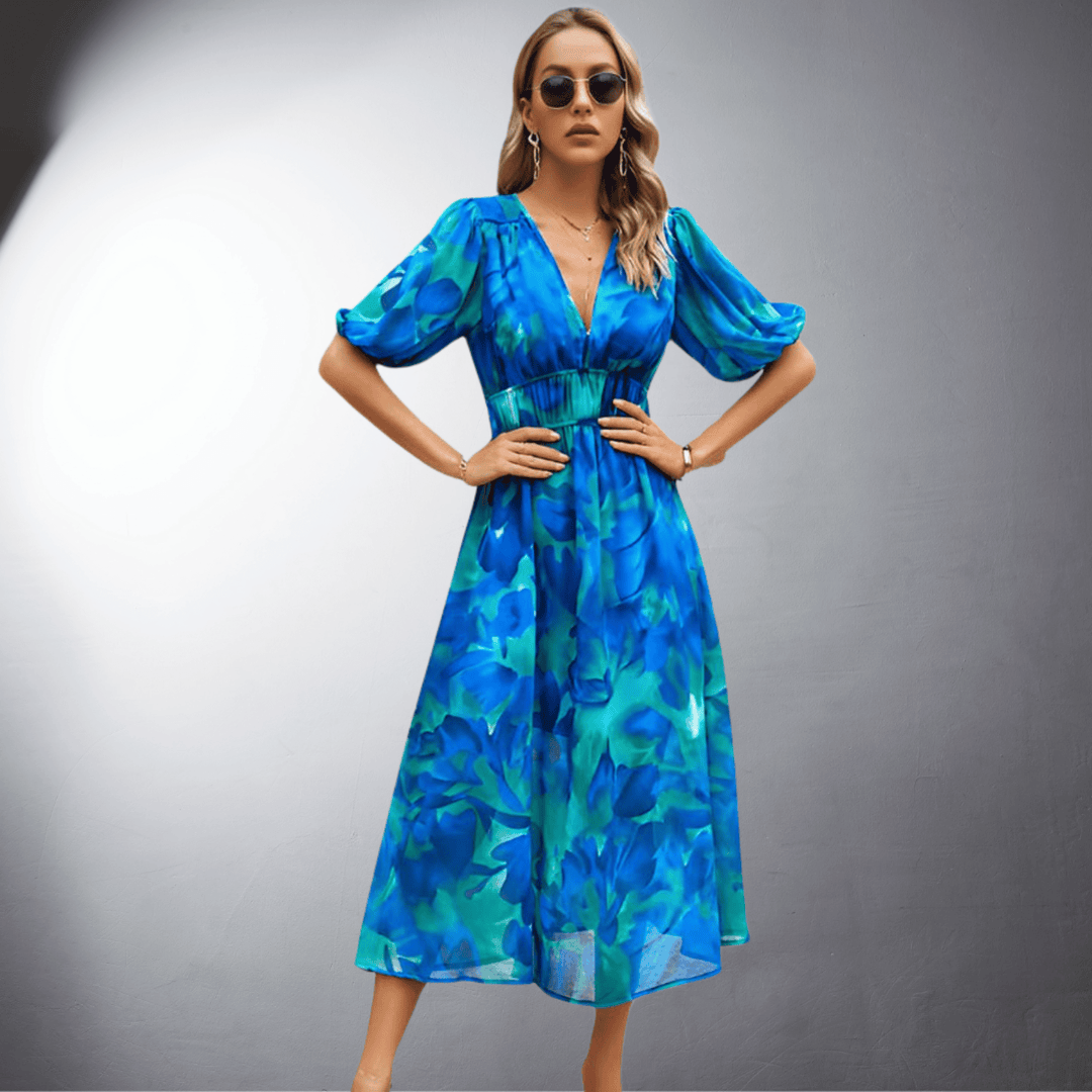 Maristella Printed Dress - Elena Harper