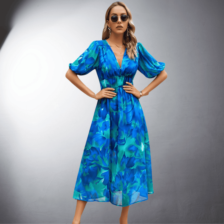 Maristella Printed Dress - Elena Harper