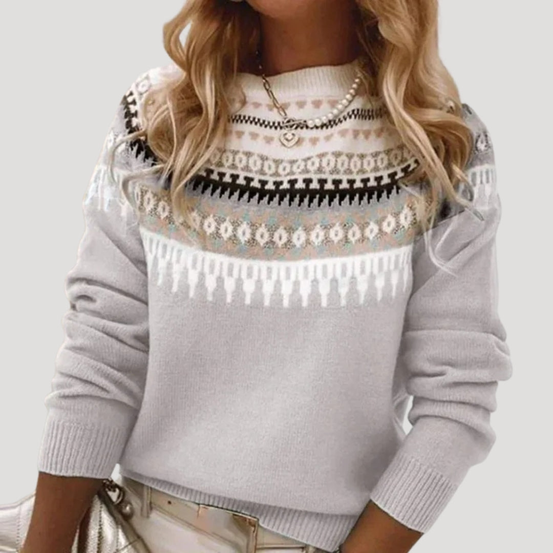 Jenny | Women's Spring Fair-Isle Knit Sweater