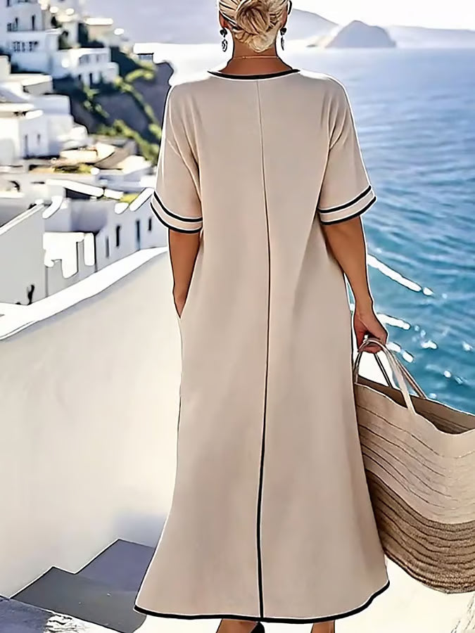 Soft and Relaxed Linen Dress, view 3 - Elena Harper