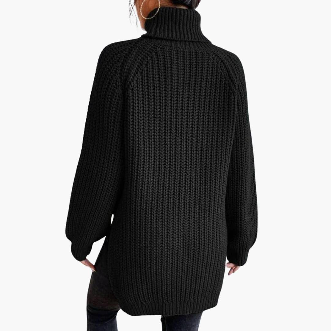 Marina | Cozy Oversized Knit Sweater with Turtleneck