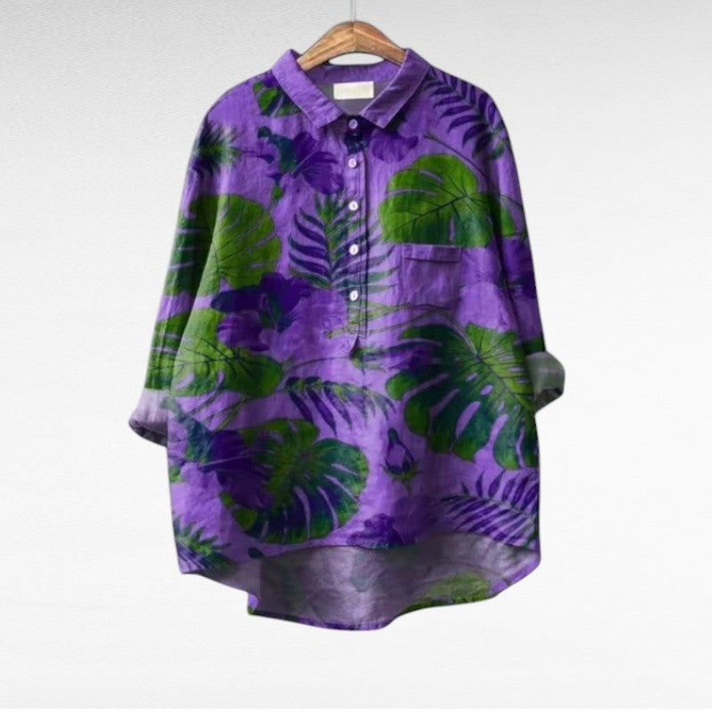 Eleanor Elegant Breezy Summer Blouse - Elena Harper