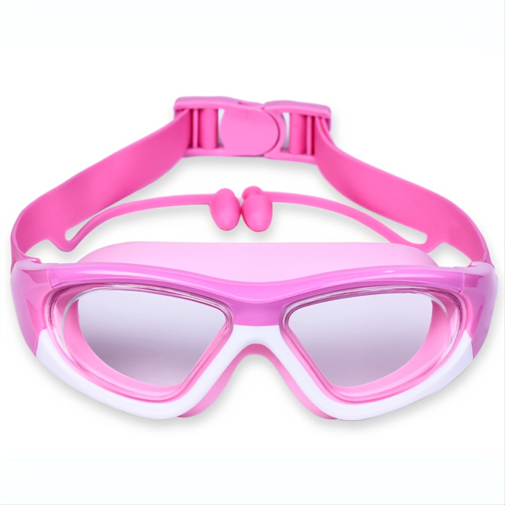 Kids Swim Goggles with Large Frame for Clear & Comfortable Fun