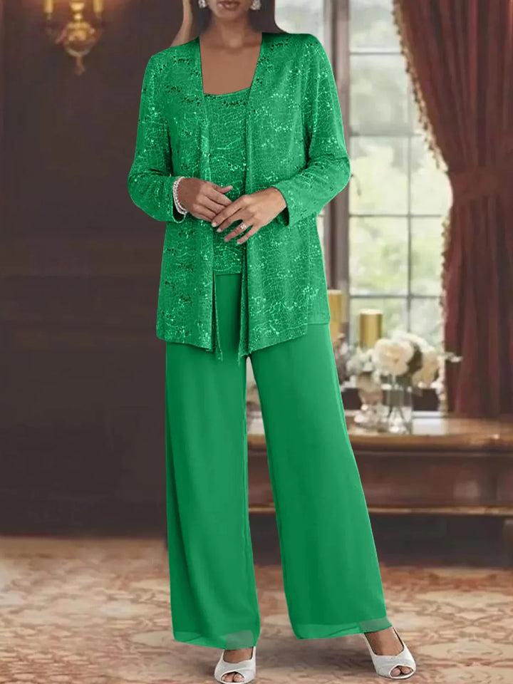 CHIFFON PANT SET FOR WOMEN