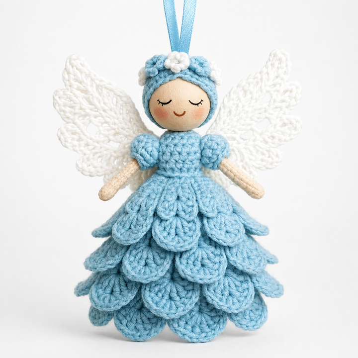 Angelmade Beginner Crochet Angel Ornament Kit - Elena Harper