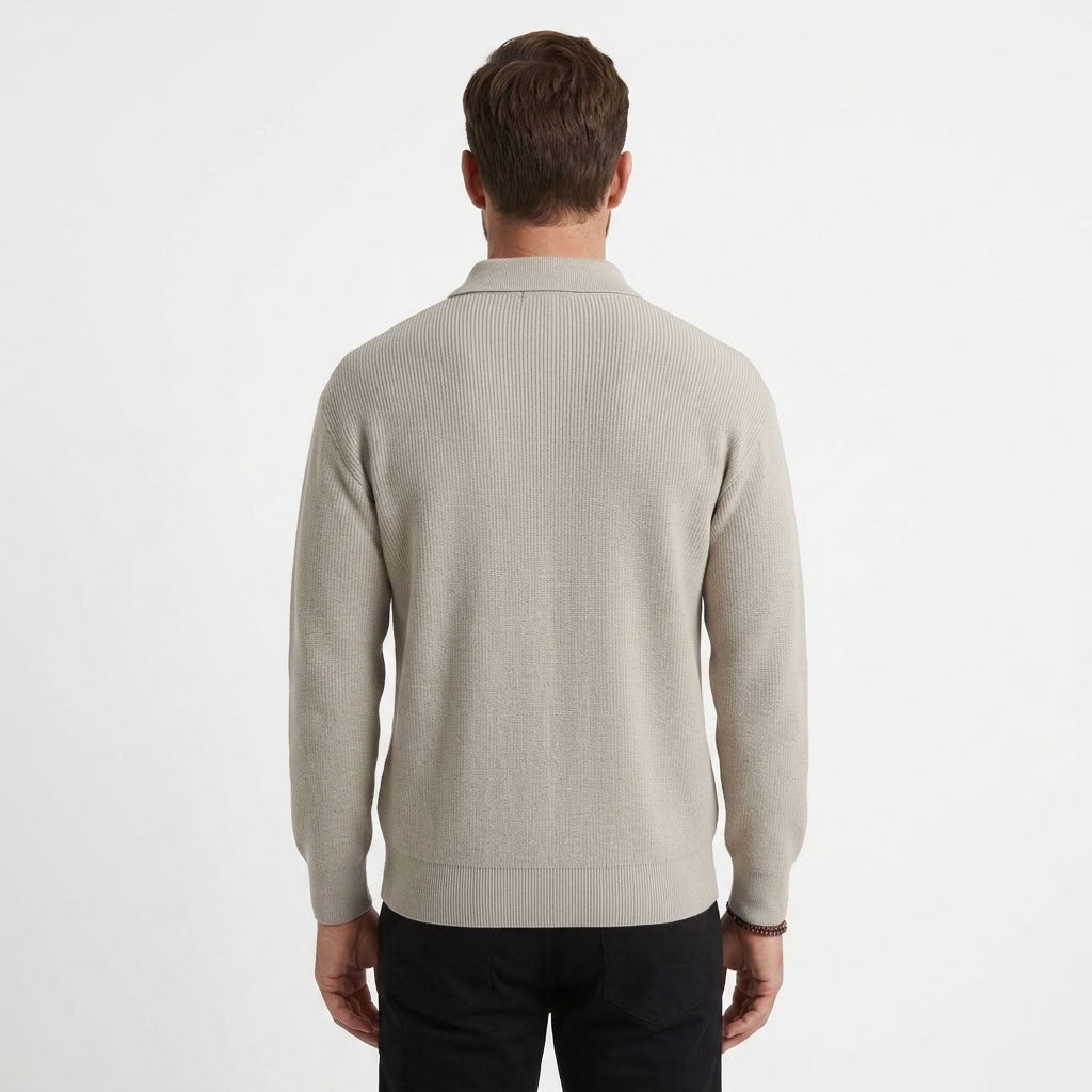High Neck Half-Zip Sweater