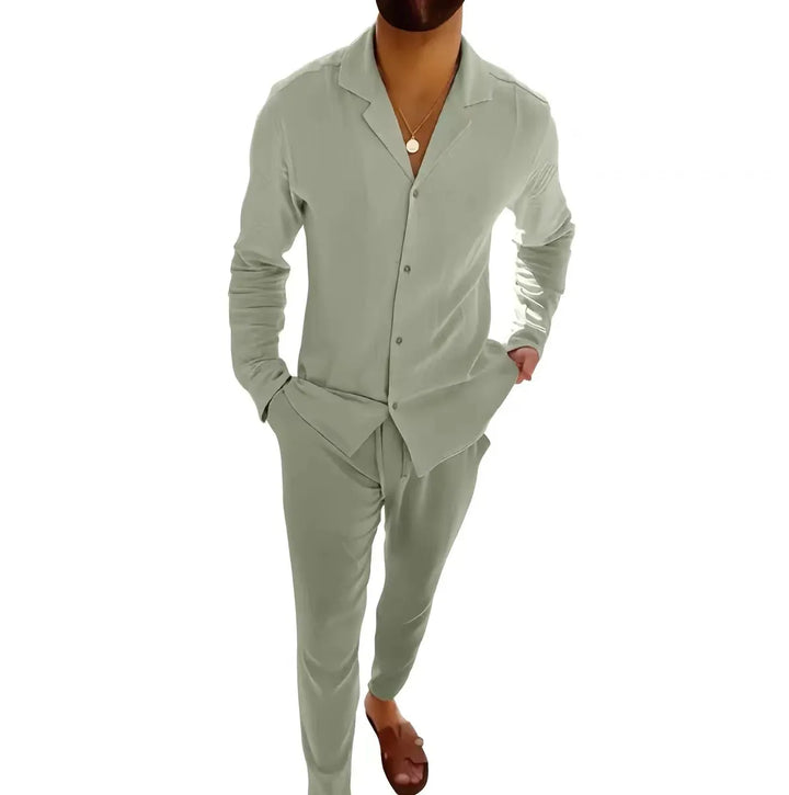 Men's Lightweight Summer Two-Piece Set - Comfortable & Stylish