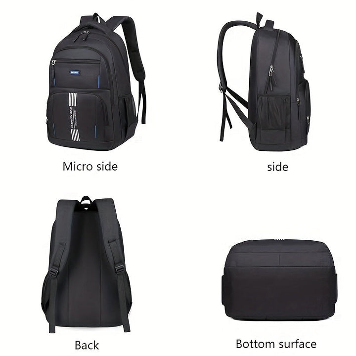 Men's Durable Leather Backpack - Timeless Utility for Daily Carry
