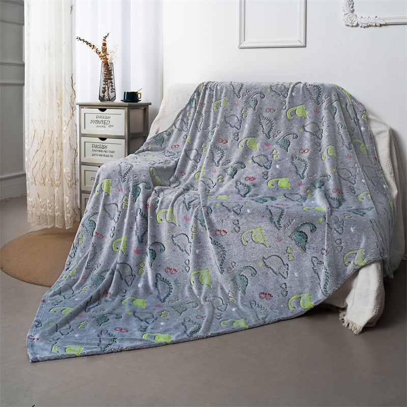 Children's Flannel Dinosaur Blanket