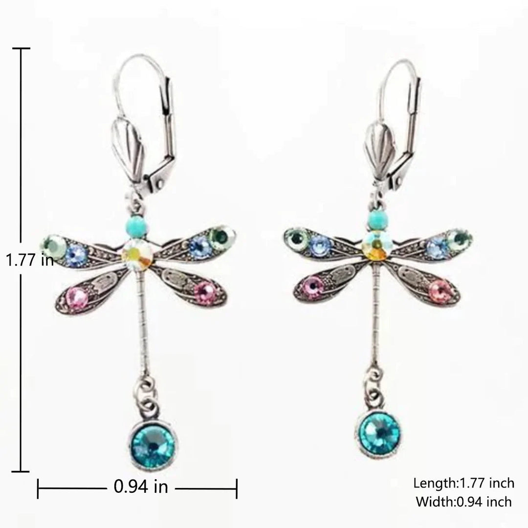 Elegant Dragonfly Design Earrings