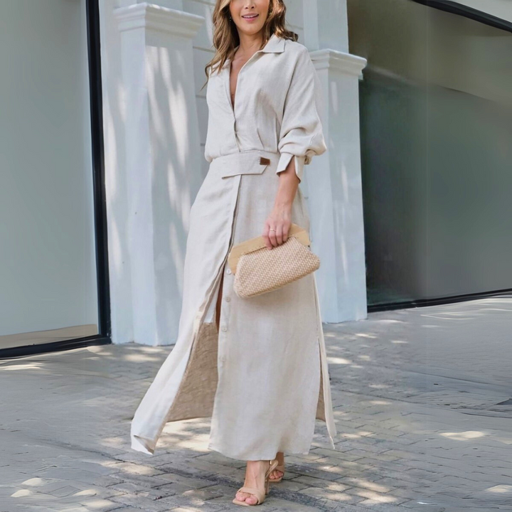 Women's Elegant Flowing Maxi Dress for Summer Comfort - Elena Harper
