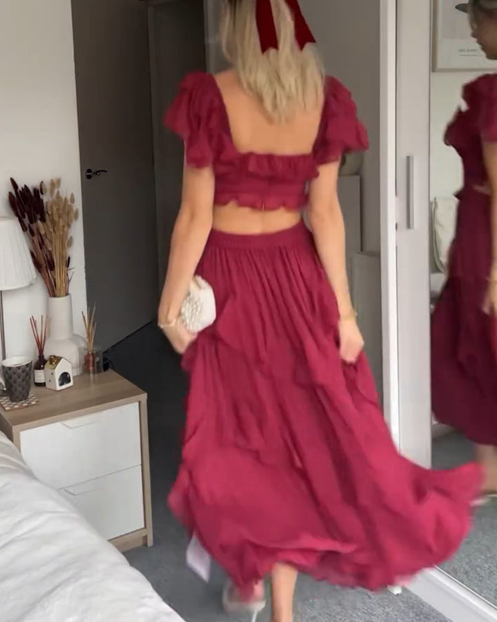 Elisa Ruffle Dress - Elena Harper