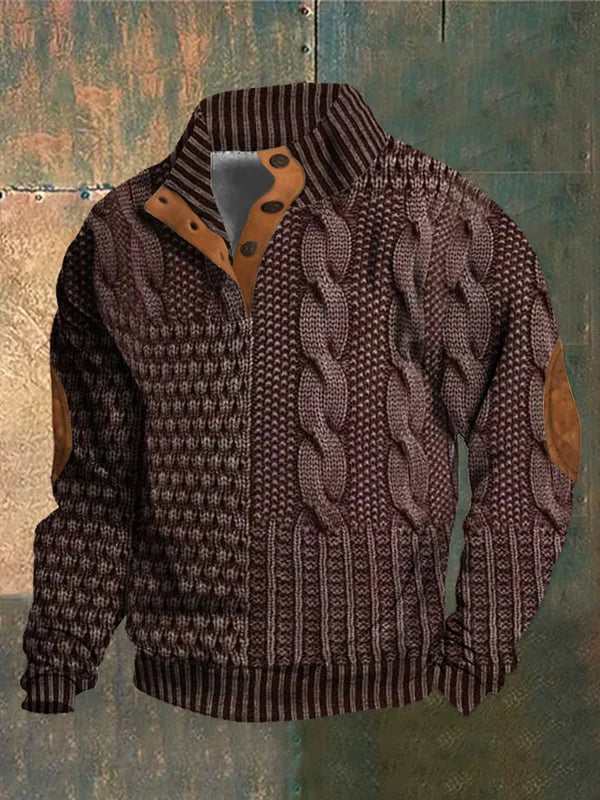 High-quality men's sweater with an elegant design, view 2 - Elena Harper