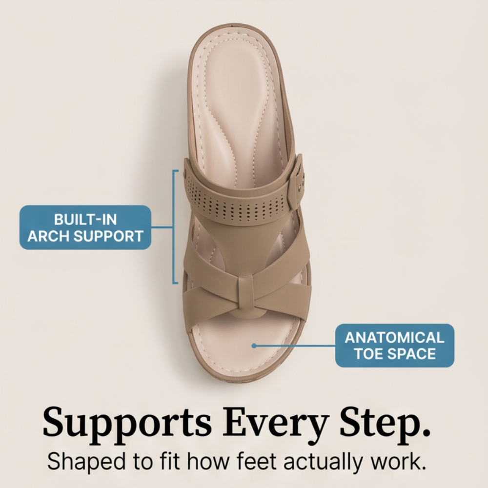 CloudLift Orthopedic Wedge Sandals for All-Day Comfort - Elena Harper