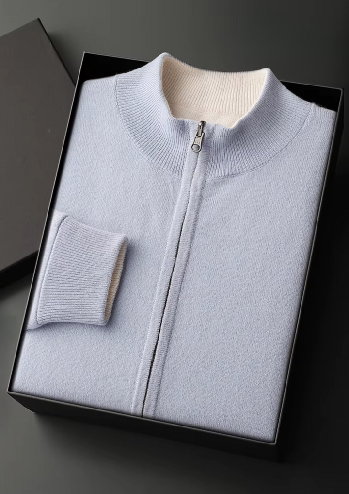 NOBA WOOL ZIP CARDIGAN
