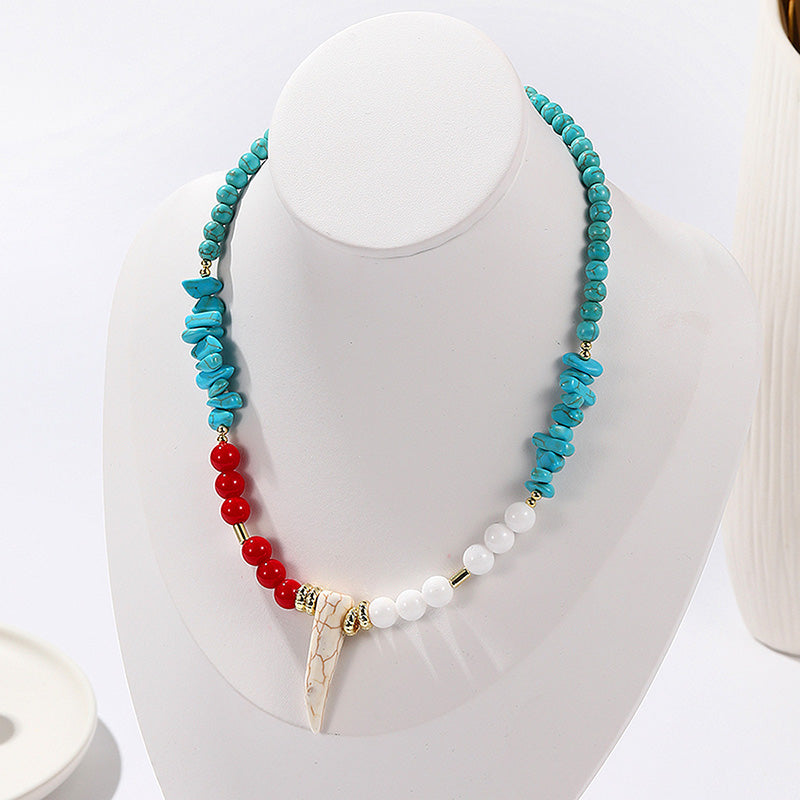 Vintage Bohemian Beaded Necklace