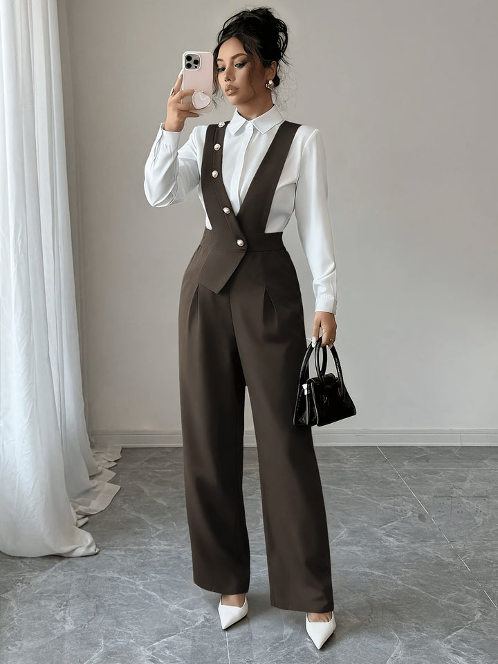 Tamsin | Tailored Wide-Leg Jumpsuit