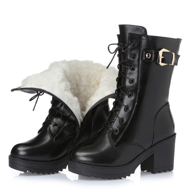 Zoaha - Leather Martin Boots