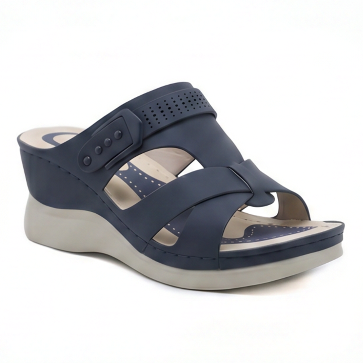 CloudLift Orthopedic Wedge Sandals for All-Day Comfort - Elena Harper