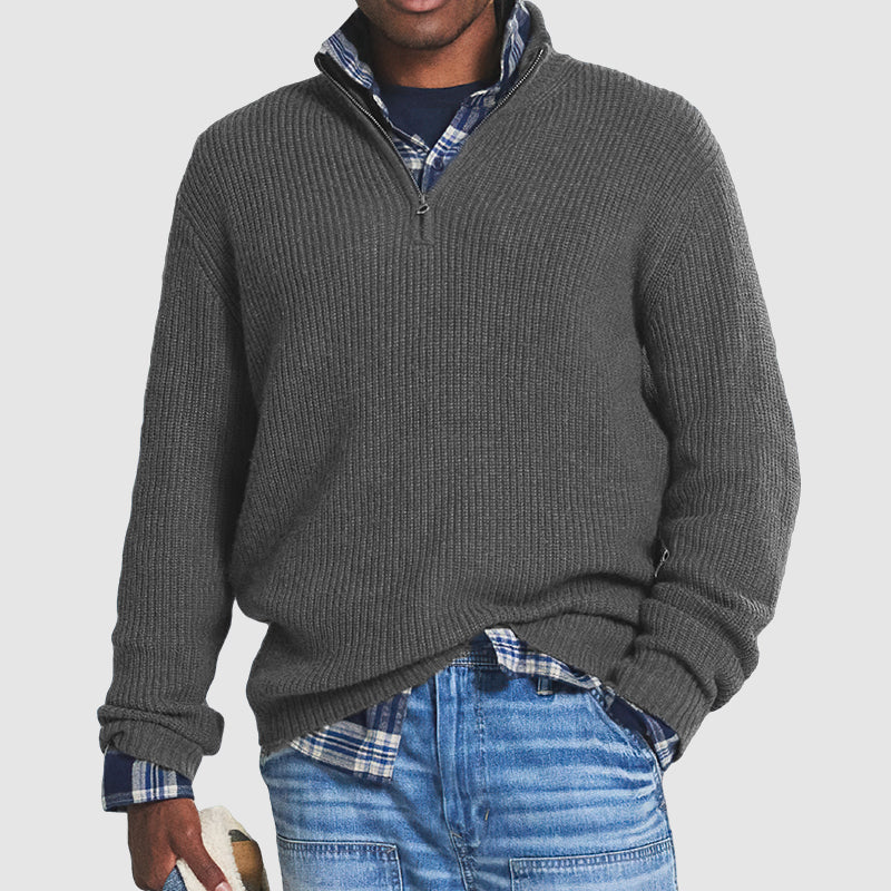 Men's Cashmere Zip Sweater - Matteo