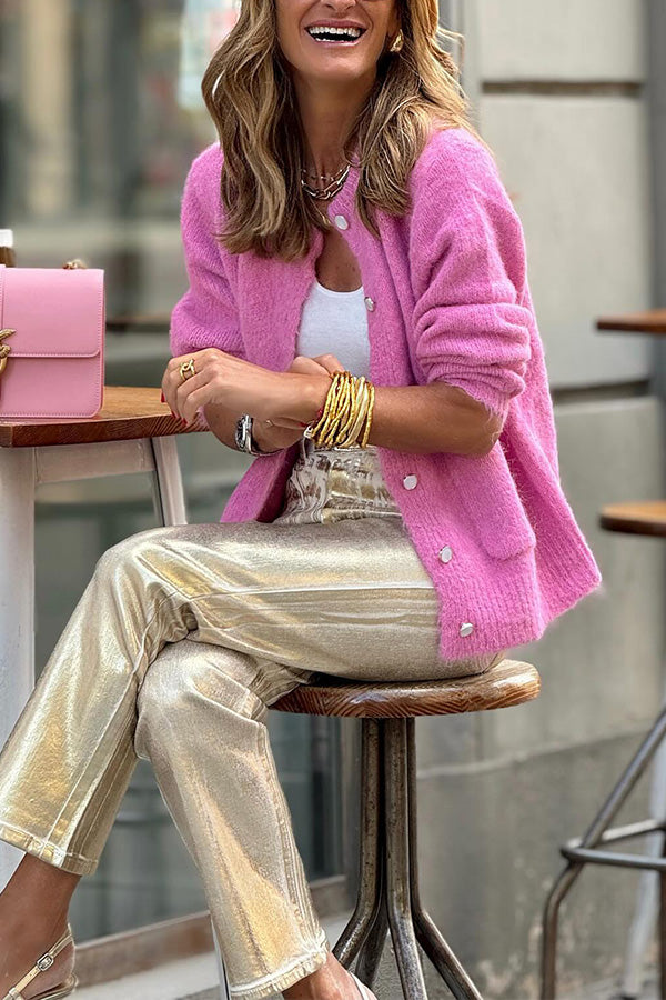 Lilian Vintage-Inspired Rose Knit Sweater - Elena Harper