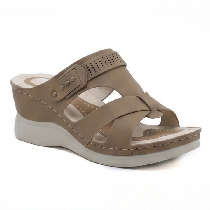 CloudLift Orthopedic Wedge Sandals for All-Day Comfort - Elena Harper