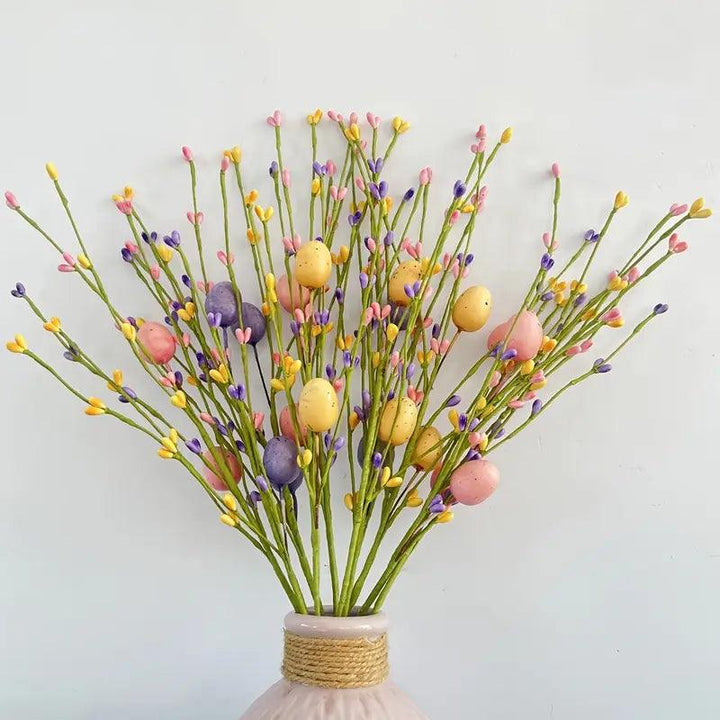 Cheerful Easter Branches with Colorful Eggs - Spring Home Decor