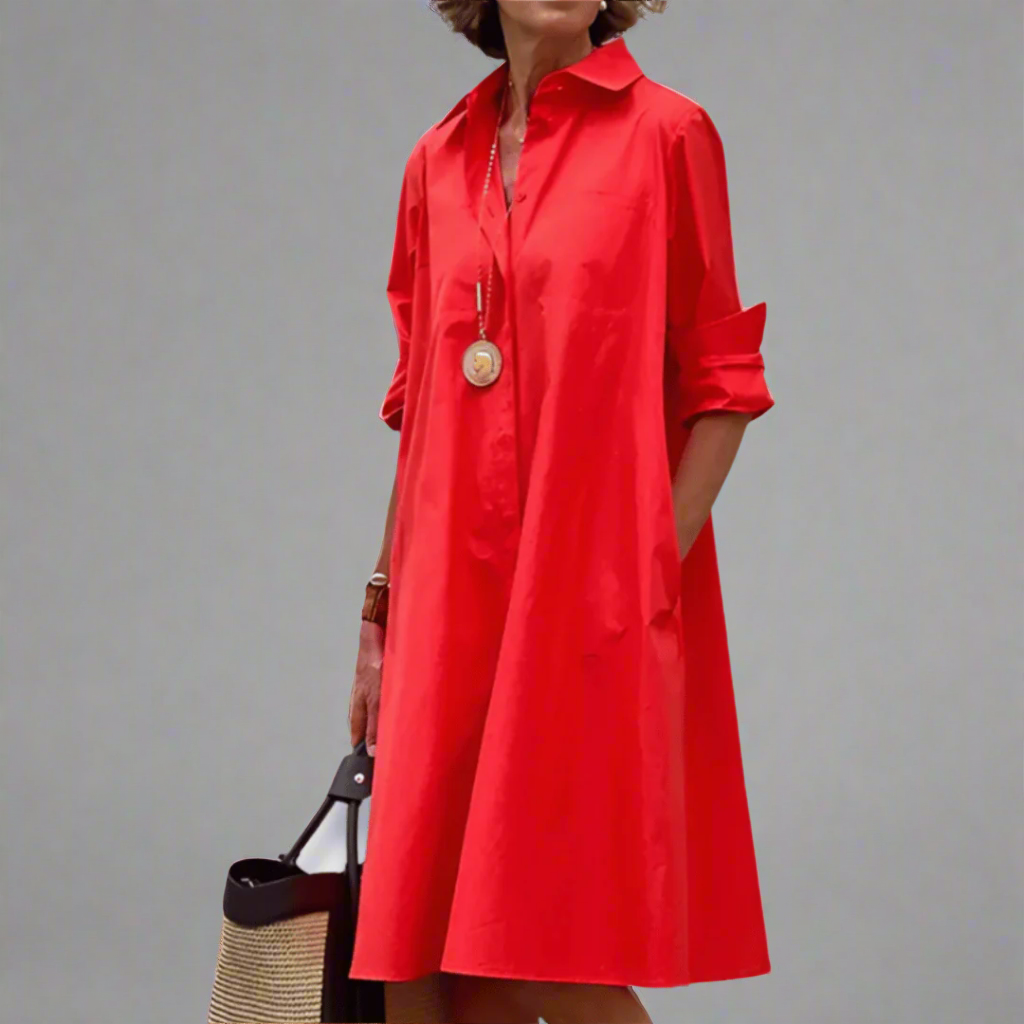 Women's Elegant Polo Dress for Effortless Spring Style