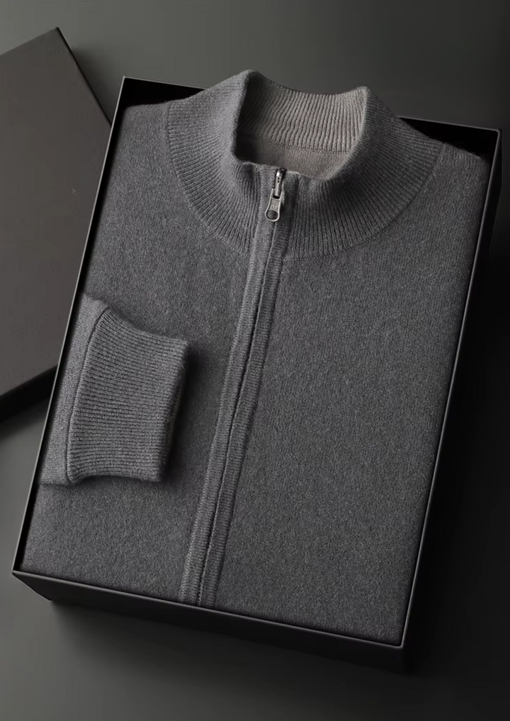 NOBA WOOL ZIP CARDIGAN