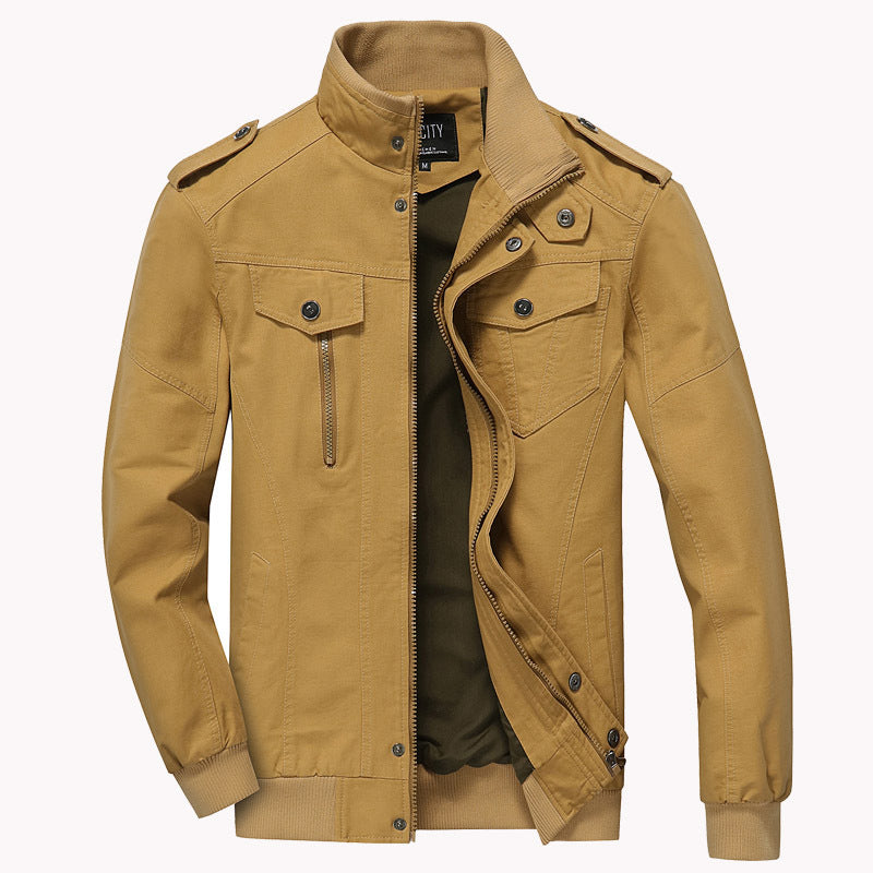 Men's Casual Military Cotton Jacket - Arvid