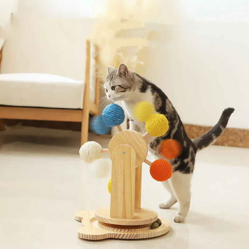 Interactive Cat Toy Ferris Wheel | Engaging Play & Scratch