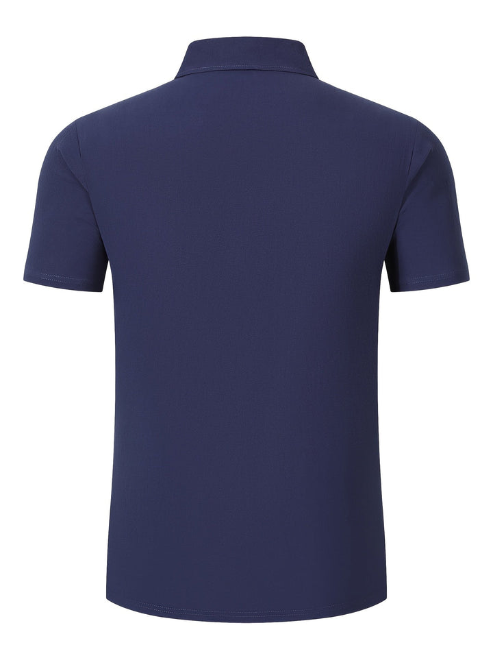 ELENA HARPER™  |  SHORT SLEEVED SHIRT WITH NOTCHED COLLAR FOR MEN