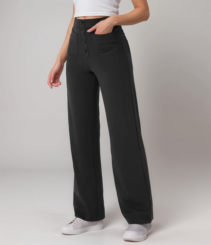 Elsa Trendy Elastic High Waist Sculpt Pants - Elena Harper