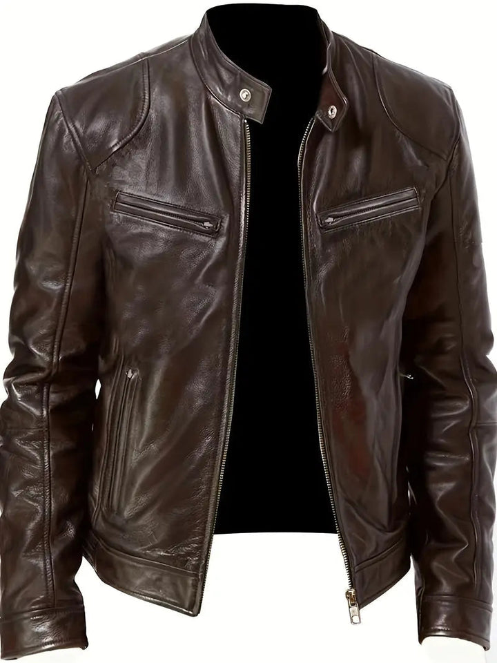 Men's Slim Fit Racer Jacket: Modern & Versatile Style
