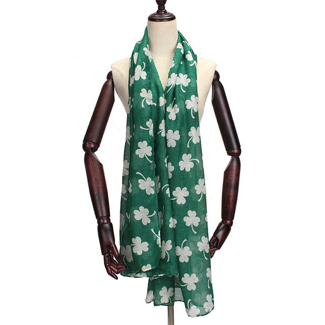 Printed Clover Scarf
