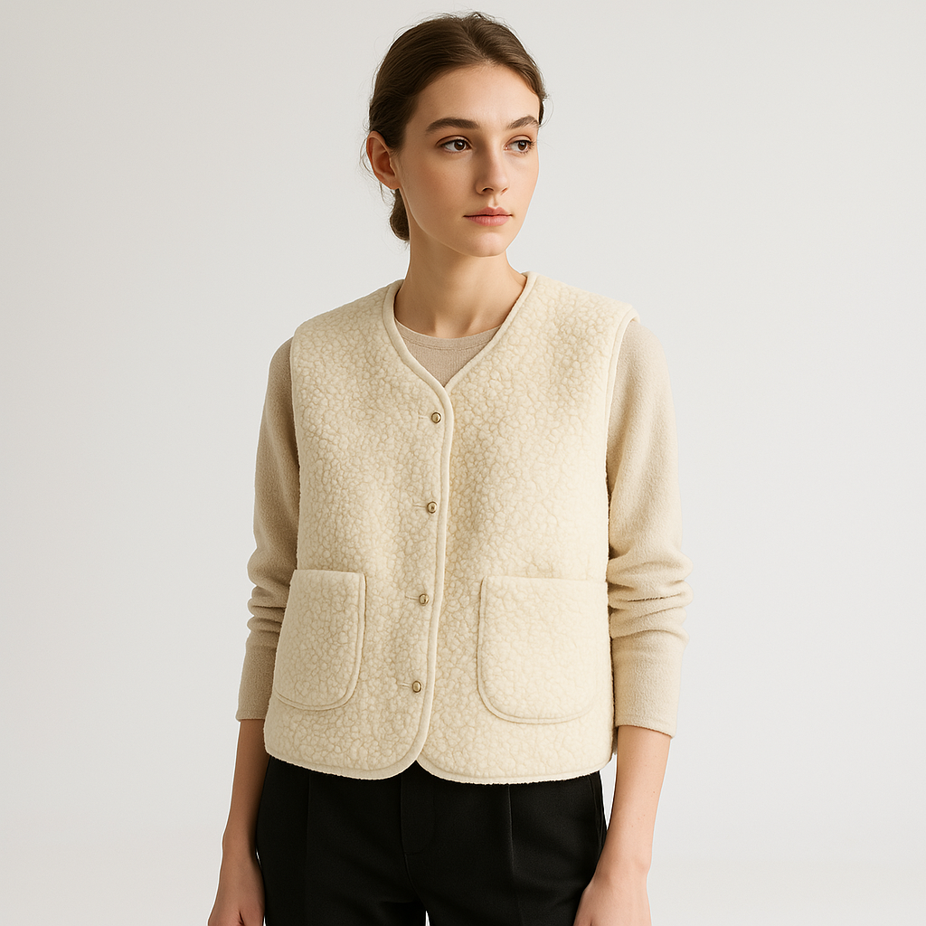 Martina Soft and Cozy Sleeveless Women's Vest - Elena Harper