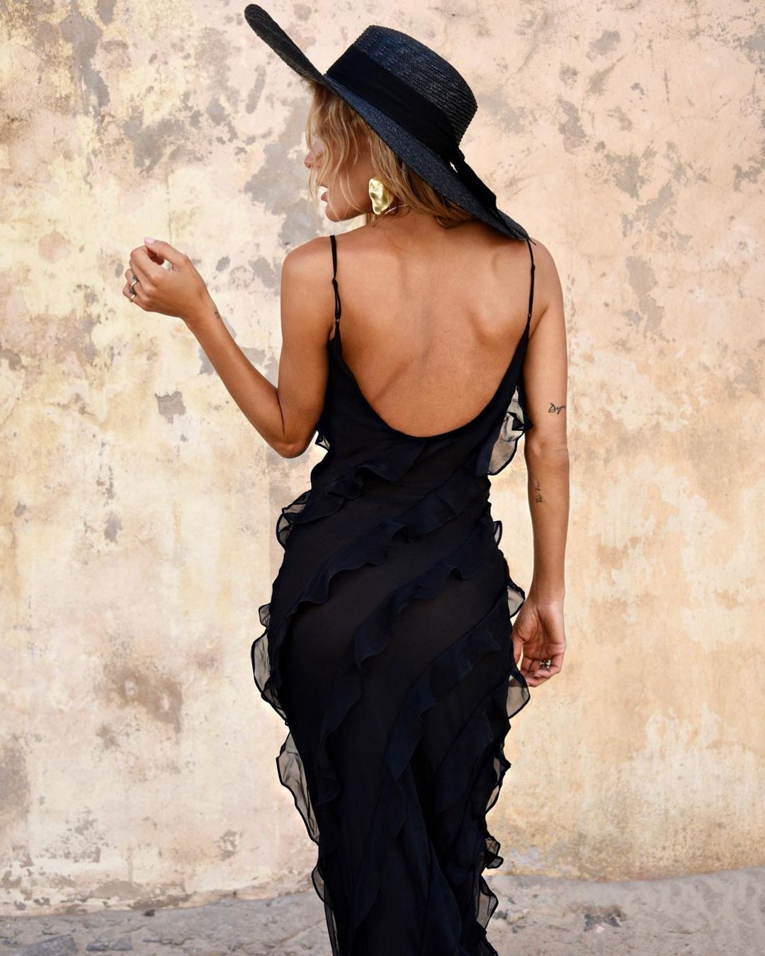 Ruffled Maxi Dress - Elena Harper