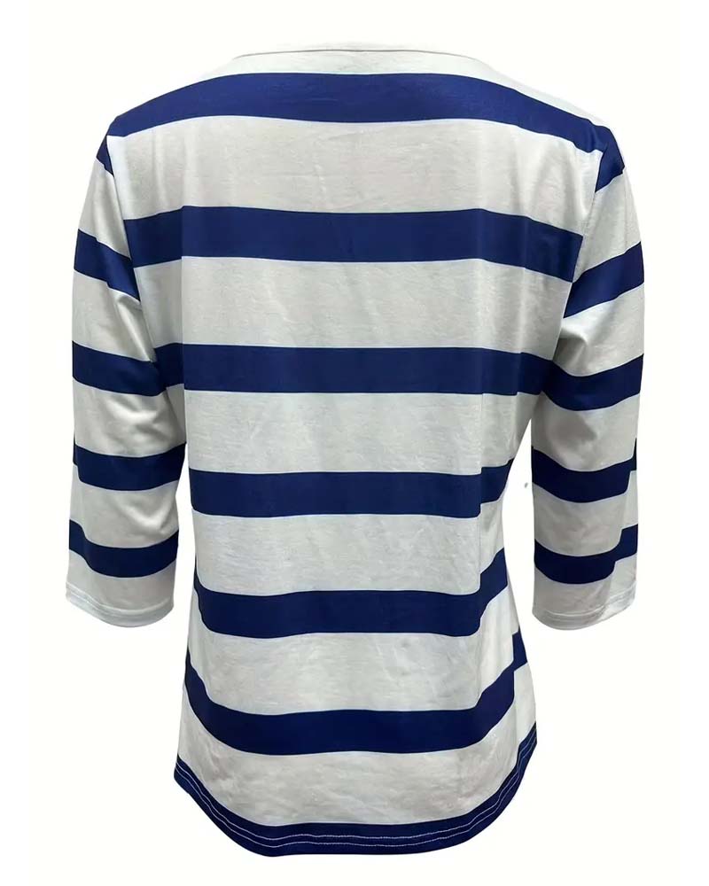 ANNALENA THE ELEGANT STRIPED BLOUSE