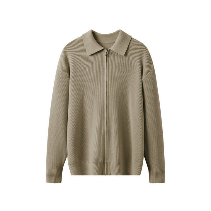 Knit Cardigan with Collar for Men - Franco