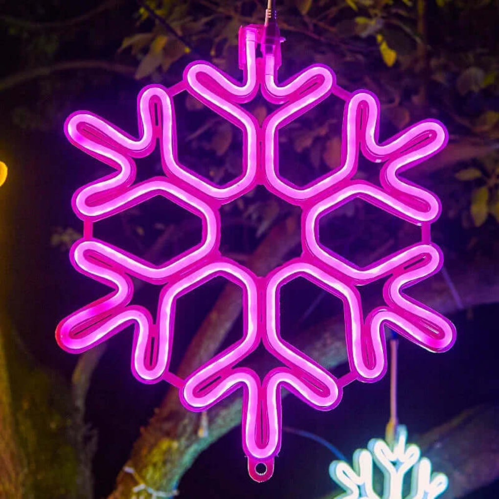 Waterproof LED Snowflake Light for Christmas – 30cm