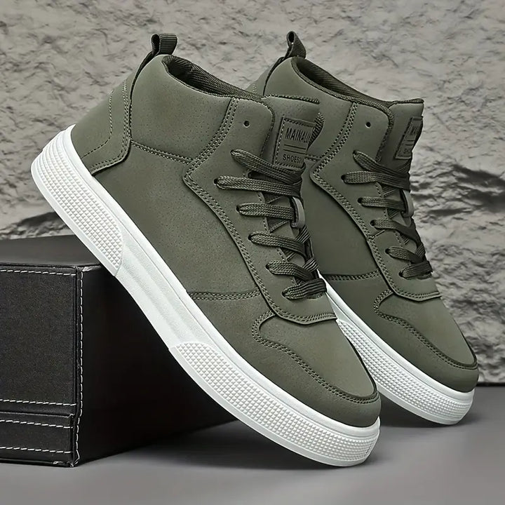 Damion Comfortable Lace-Up Sneakers, view 4 - Elena Harper