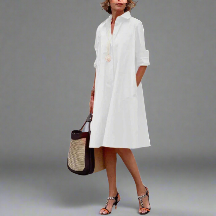 Women's Elegant Polo Dress for Effortless Spring Style