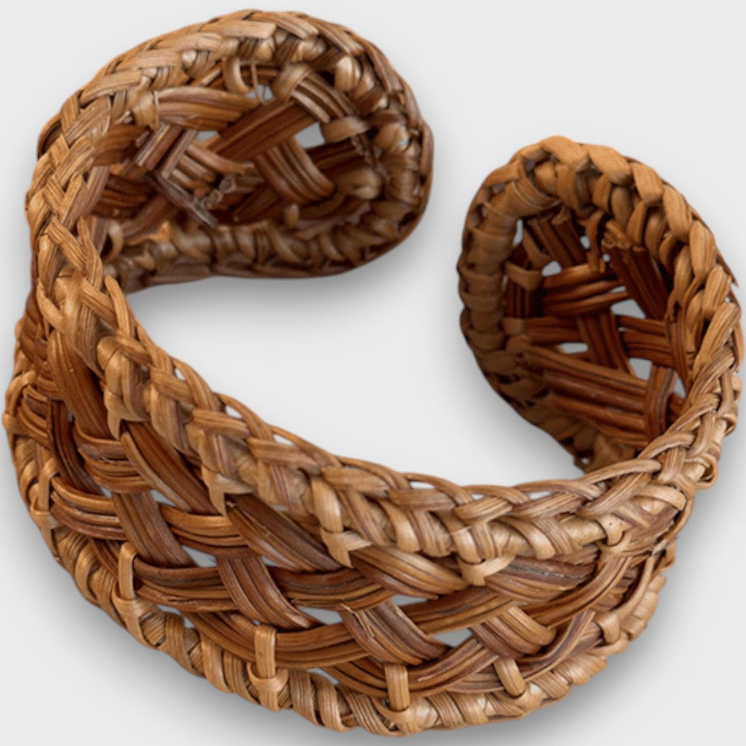 Noelia – Braided Rattan Bracelet