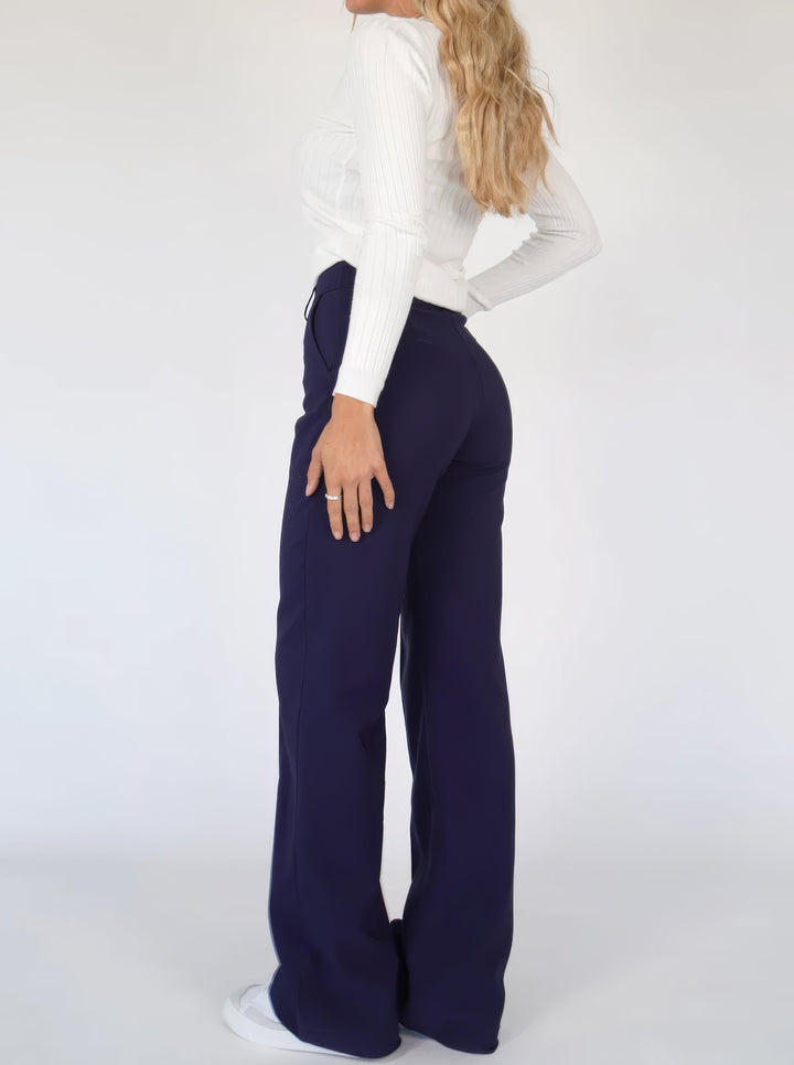 Faith | Elegant High-Waisted Wide-Leg Trousers